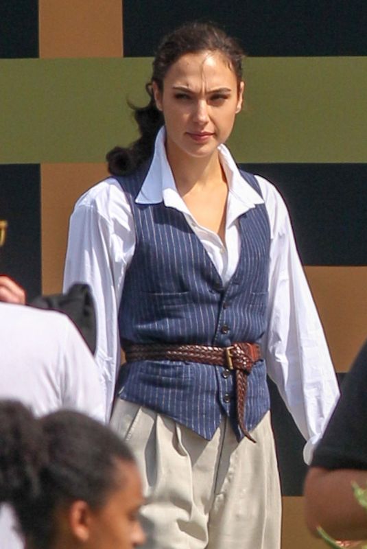 GAL GADOT on the Set of Wonder Woman 2 in Alexandria 06/13/2018