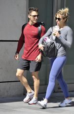 GEMMA ATKINSON and Gorka Marquez Leaves a Gym in Manchester 06/07/2018