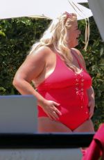 GEMMA COLLINS in Swimsuit at a Pool in Spain 05/27/2018
