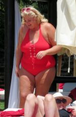 GEMMA COLLINS in Swimsuit at a Pool in Spain 05/27/2018