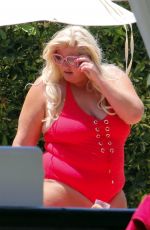 GEMMA COLLINS in Swimsuit at a Pool in Spain 05/27/2018