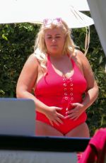 GEMMA COLLINS in Swimsuit at a Pool in Spain 05/27/2018