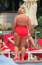GEMMA COLLINS in Swimsuit at a Pool in Spain 05/27/2018