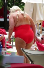 GEMMA COLLINS in Swimsuit at a Pool in Spain 05/27/2018