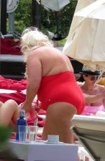 GEMMA COLLINS in Swimsuit at a Pool in Spain 05/27/2018