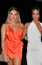 GEORGIA KOUSOULOU, AMBER DOWDING and CHLOE SIMS Arrives at Amber