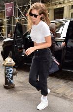 GIGI HADID Arrives at Her Apartment in New York 06/27/2018