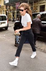 GIGI HADID Arrives at Her Apartment in New York 06/27/2018