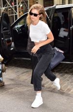 GIGI HADID Arrives at Her Apartment in New York 06/27/2018