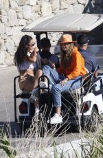 GIGI HADID Arrives in a Helicopter at Mykonos 06/29/2018