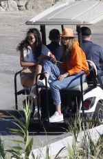GIGI HADID Arrives in a Helicopter at Mykonos 06/29/2018