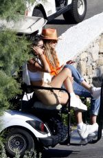 GIGI HADID Arrives in a Helicopter at Mykonos 06/29/2018
