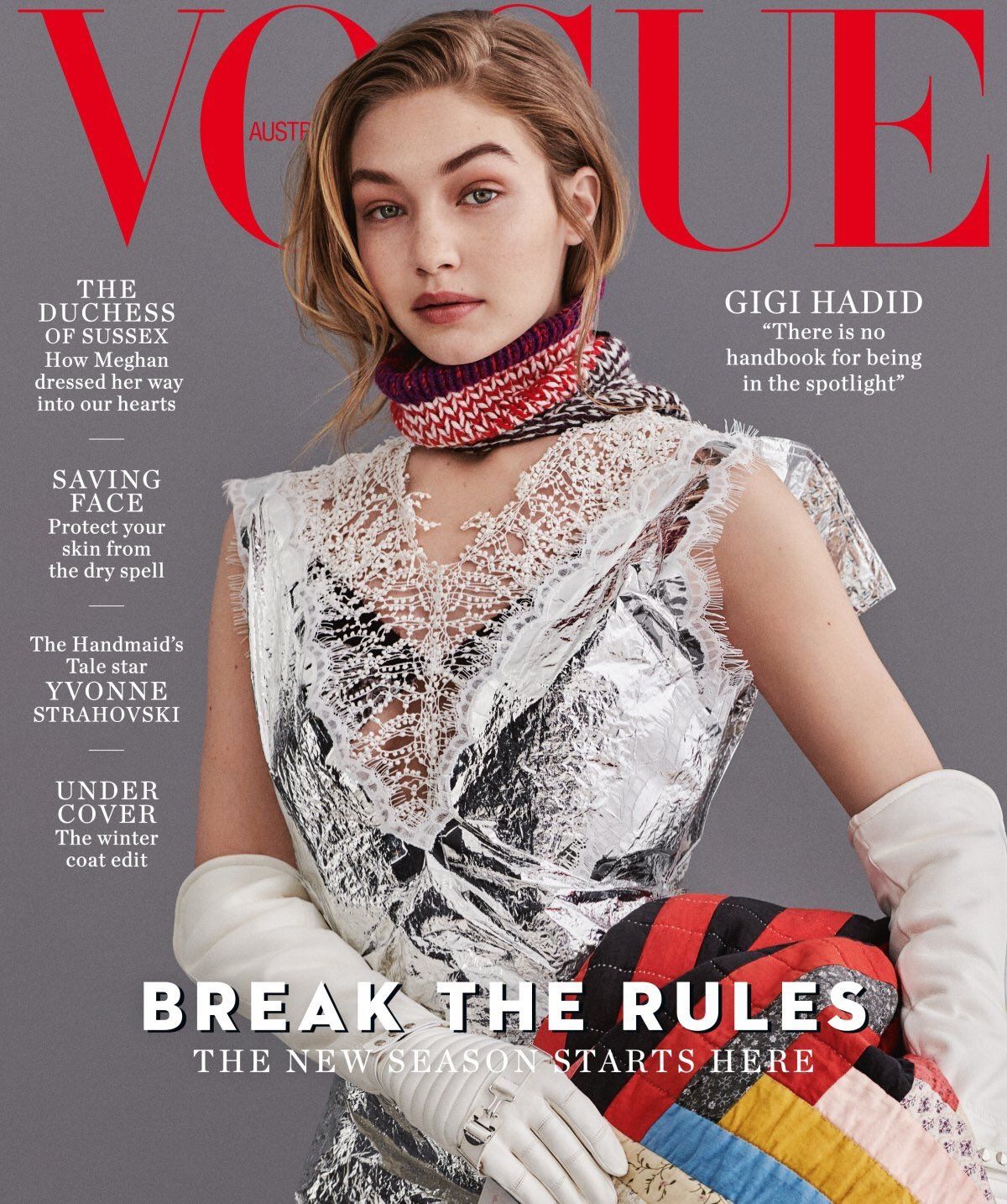 GIGI HADID for Vogue Magazine, Australia July 2018 Issue HawtCelebs