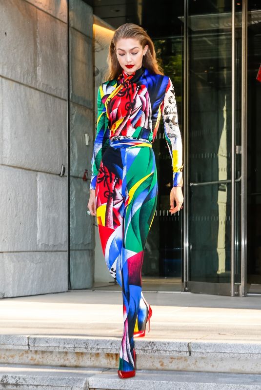 GIGI HADID Heading to 2018 CFDA Fashion Awards in New York 06/05/2018