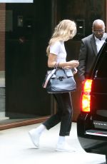 GIGI HADID Leaves a Studio in New York 06/27/2018