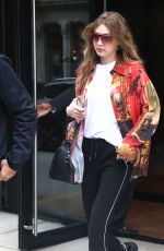 GIGI HADID Leaves Her Apartment in New York 06/01/2018