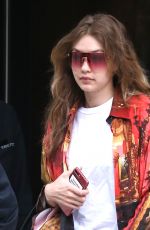 GIGI HADID Leaves Her Apartment in New York 06/01/2018
