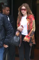 GIGI HADID Leaves Her Apartment in New York 06/01/2018
