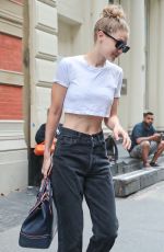 GIGI HADID Leaves Her Apartment in New York 06/27/2018