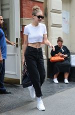 GIGI HADID Leaves Her Apartment in New York 06/27/2018