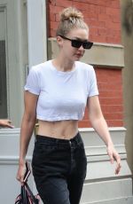GIGI HADID Leaves Her Apartment in New York 06/27/2018