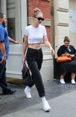 GIGI HADID Leaves Her Apartment in New York 06/27/2018