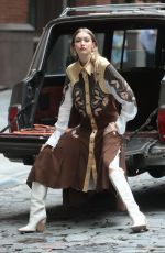 GIGI HADID on the Set of a Photoshoot in New York 05/31/2018