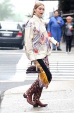 GIGI HADID on the Set of a Photoshoot in New York 05/31/2018