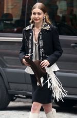GIGI HADID on the Set of a Photoshoot in New York 05/31/2018
