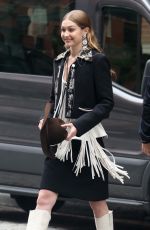 GIGI HADID on the Set of a Photoshoot in New York 05/31/2018