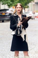 GIGI HADID on the Set of a Photoshoot in New York 05/31/2018