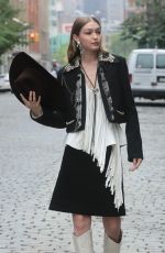 GIGI HADID on the Set of a Photoshoot in New York 05/31/2018
