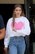 GIGI HADID Out and About in New York 06/19/2018