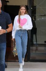GIGI HADID Out and About in New York 06/19/2018