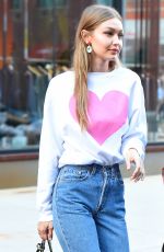 GIGI HADID Out and About in New York 06/19/2018