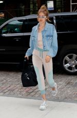 GIGI HADID Out in New York 06/18/2018