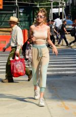 GIGI HADID Out in New York 06/18/2018