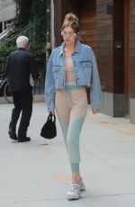 GIGI HADID Out in New York 06/18/2018