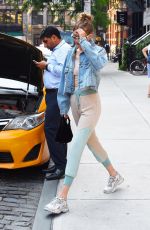 GIGI HADID Out in New York 06/18/2018