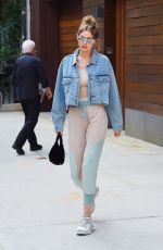 GIGI HADID Out in New York 06/18/2018