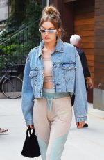 GIGI HADID Out in New York 06/18/2018