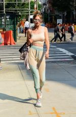 GIGI HADID Out in New York 06/18/2018