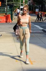GIGI HADID Out in New York 06/18/2018