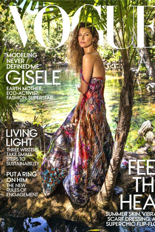 GISELE BUNDCHEN in Vogue Magazine, July 2018 Issue