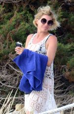 GIULIA SIEGEL at a Beach in Formentera 06/04/2018