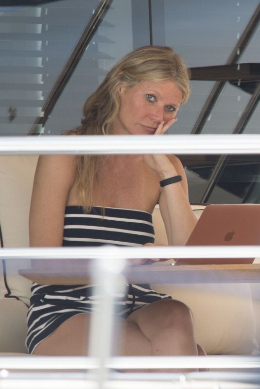 GWYNETH PALTROW at a Yacht in Capri 06/24/2018