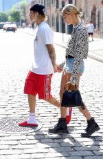 HAILEY BALDWIN and Justin Bieber Out in Brooklyn 06/17/2018