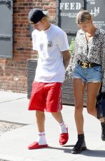 HAILEY BALDWIN and Justin Bieber Out in Brooklyn 06/17/2018