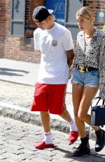 HAILEY BALDWIN and Justin Bieber Out in Brooklyn 06/17/2018