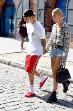 HAILEY BALDWIN and Justin Bieber Out in Brooklyn 06/17/2018